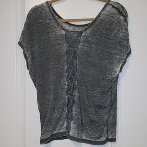 GAIAM Open Back Workout Yoga Tshirt Top